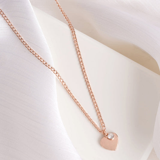 Heart of Rosegold Necklace Charm