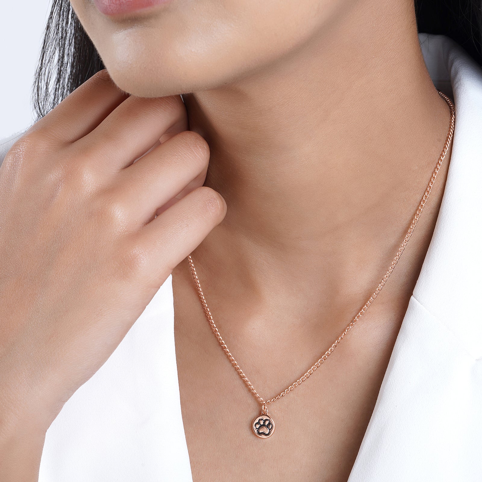 Pawsome Rosegold Necklace Charm