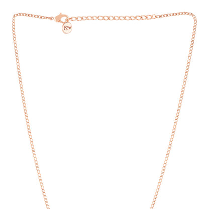 Butterfly Rhinestone Rosegold Necklace Charm