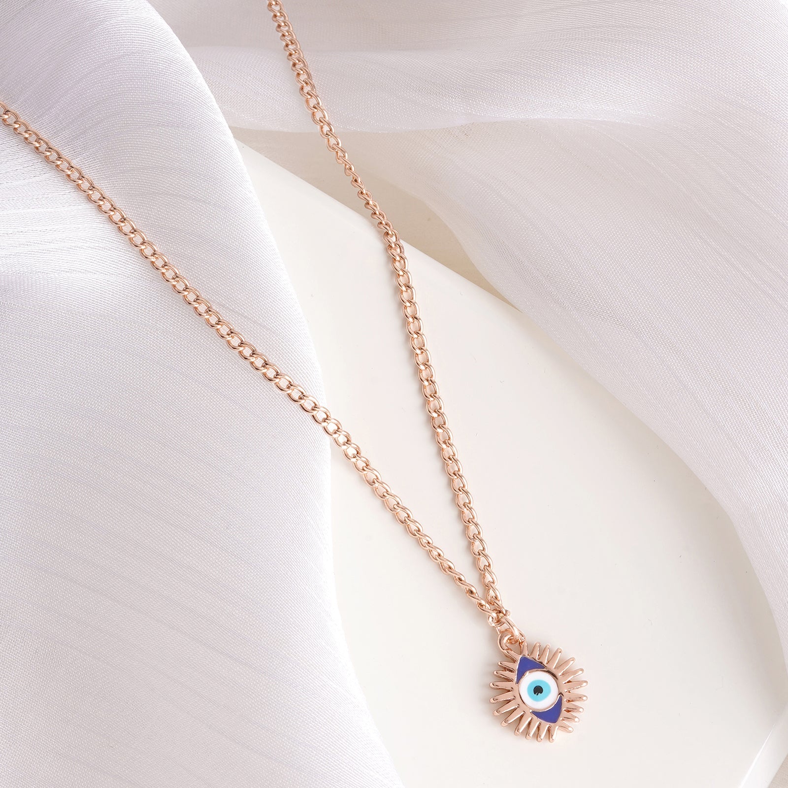 Power Of Eye Rosegold Necklace Charm