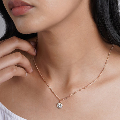 Shine Bright Rosegold Necklace Charm