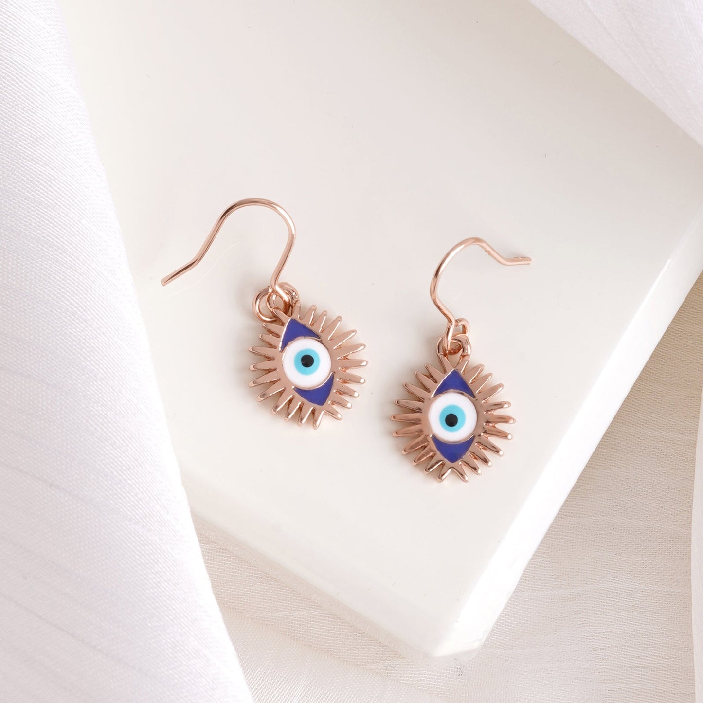 Power Of Eye Rosegold Earrings