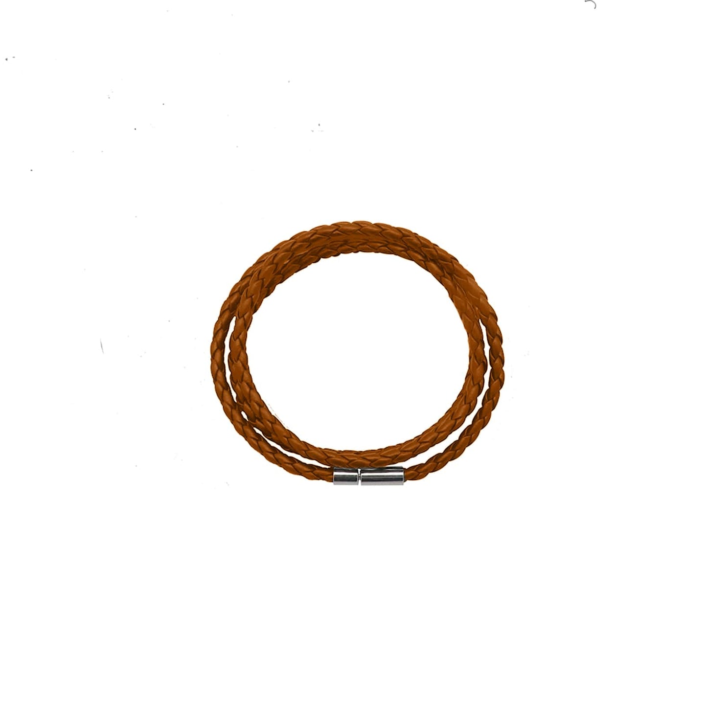 Aaron Braided Wrap Around Tan Men's Bracelet