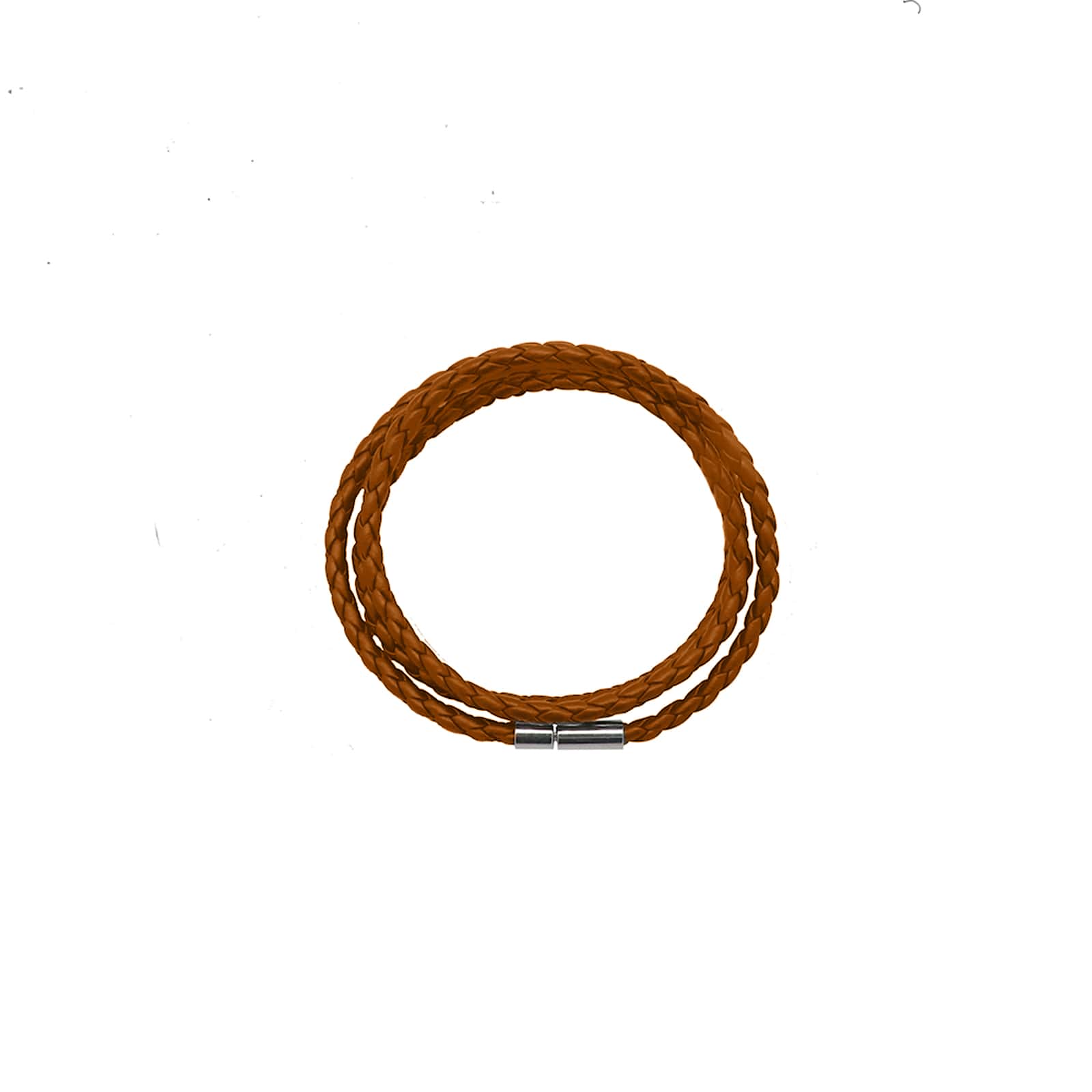 Aaron Braided Wrap Around Tan Men's Bracelet