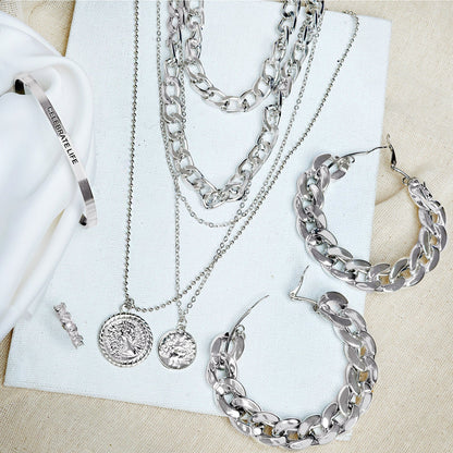 Silver Fiesta Jewelry Set