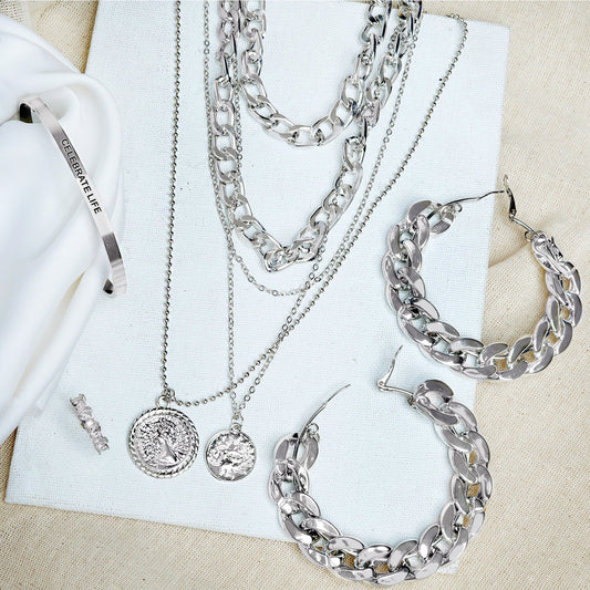 Silver Fiesta Jewelry Set