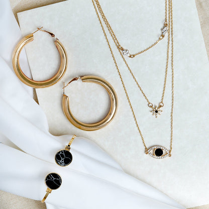 Black Evil Eye Jewelry Set