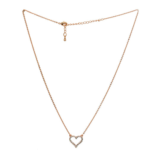 Rose Gold Heart Jewelry Set