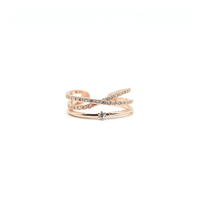 Rose Gold Heart Jewelry Set