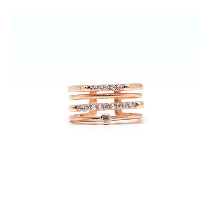Sunshine Star Rose Gold Jewelry Set