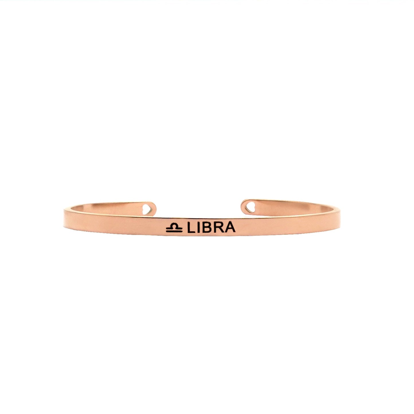 Libra Rosegold Cuff Zodiac Band