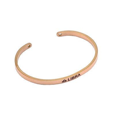 Libra Rosegold Cuff Zodiac Band