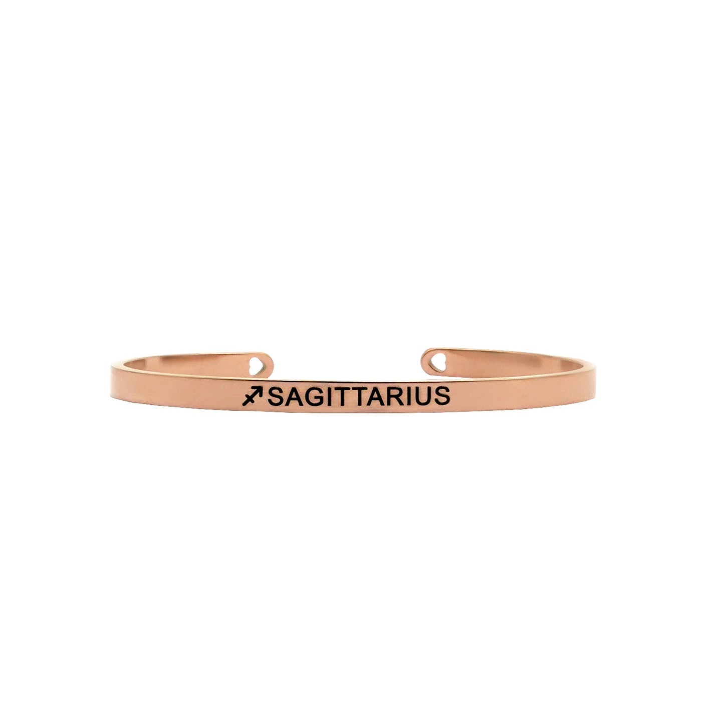 Sagittarius Rosegold Cuff Zodiac Band