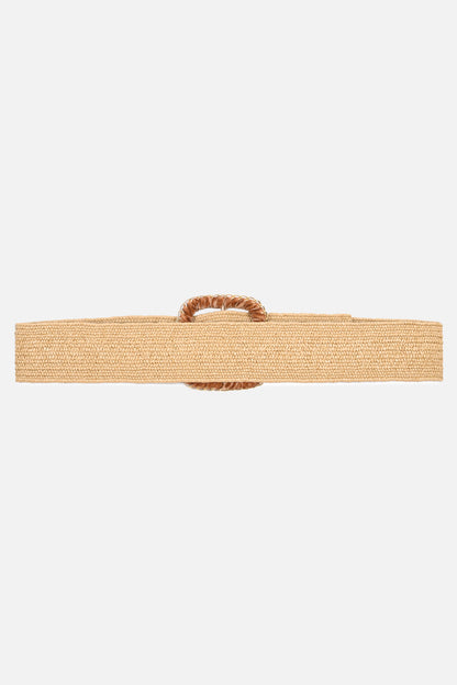 Raffia Broad Summer Belt