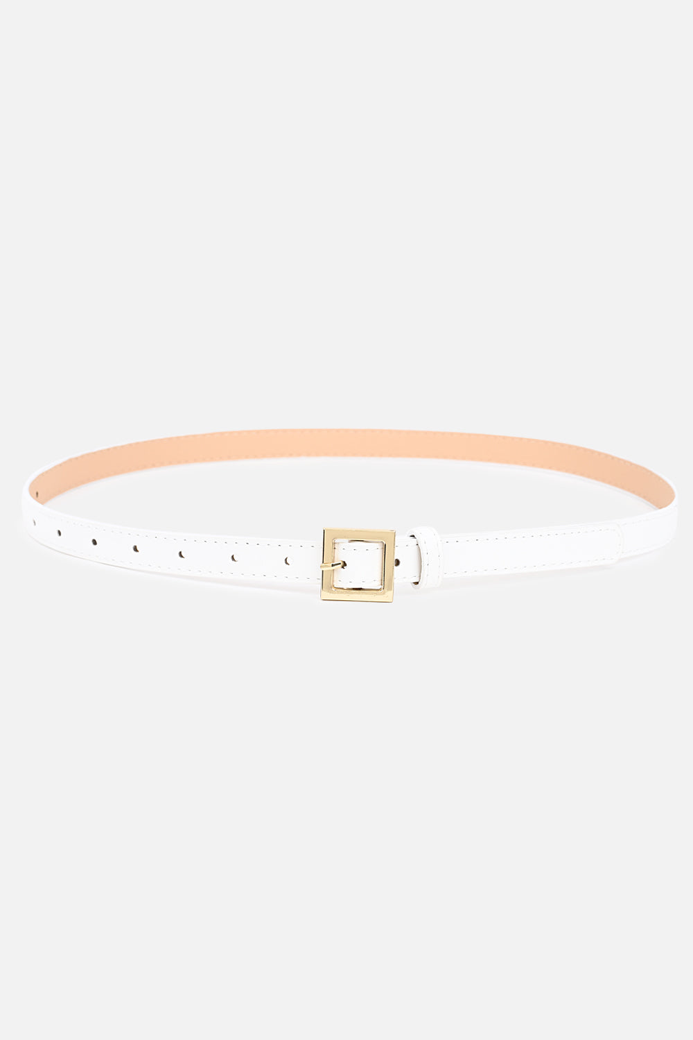Wrapped Buckle Thin Belt