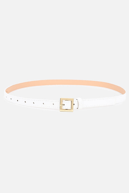 Wrapped Buckle Thin Belt