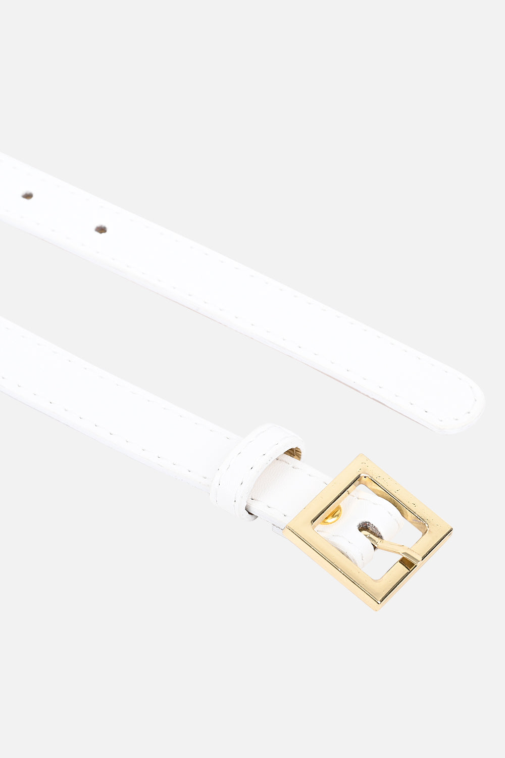 Wrapped Buckle Thin Belt