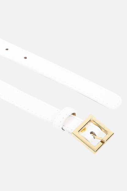 Wrapped Buckle Thin Belt