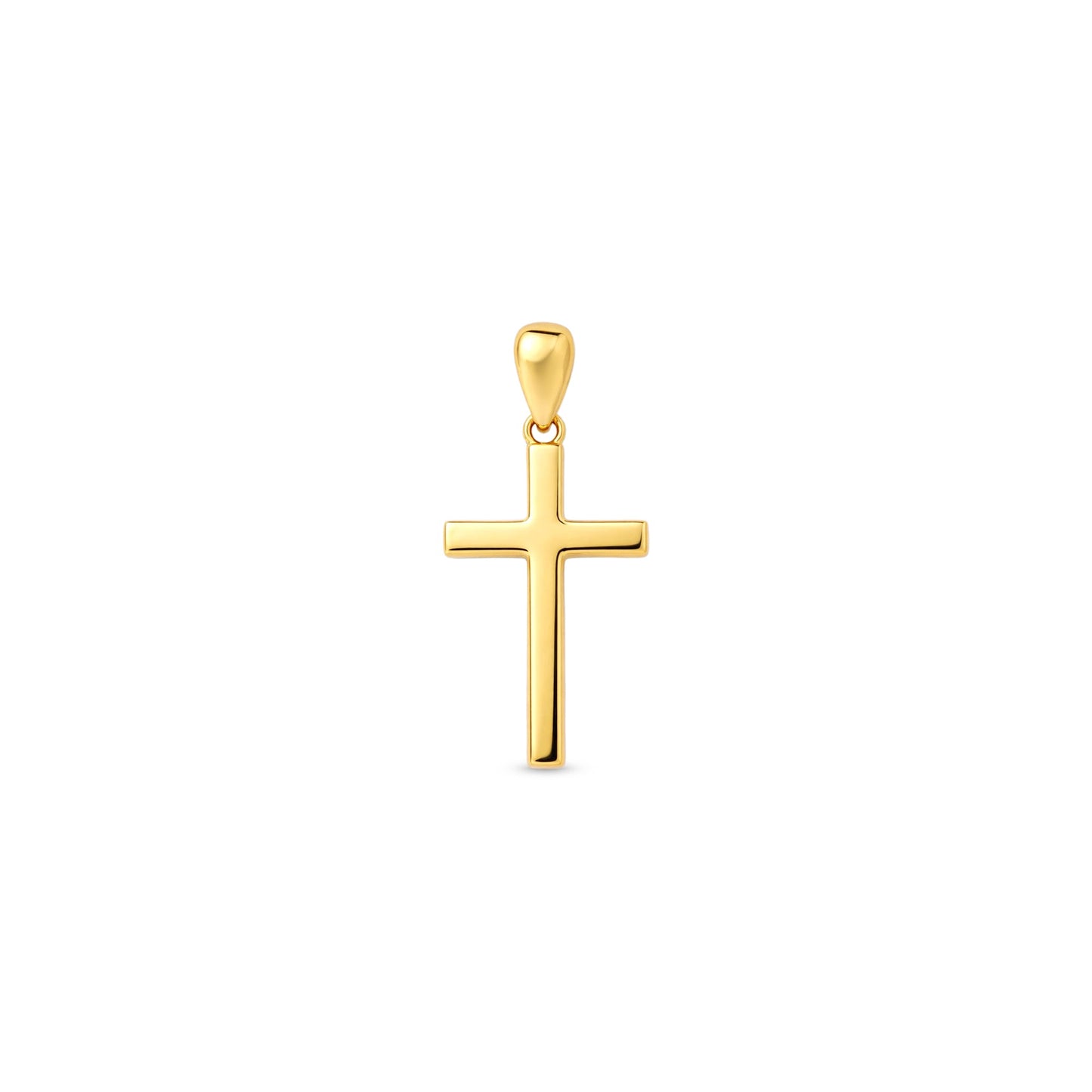 Minimal Cross Silver Pendant