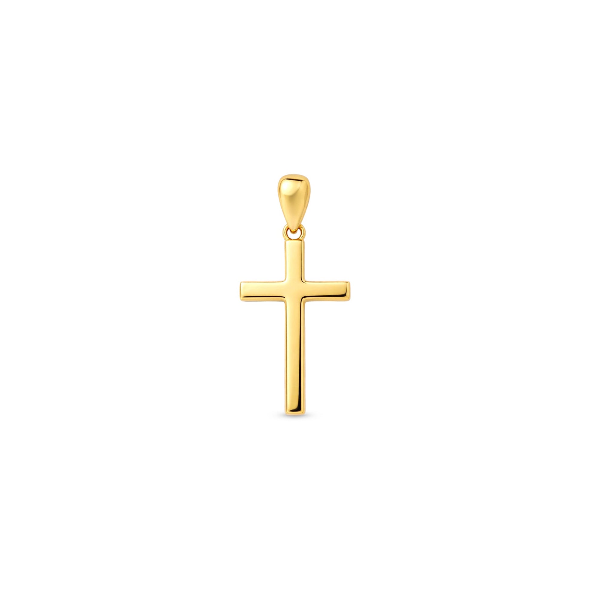 Minimal Cross Silver Pendant