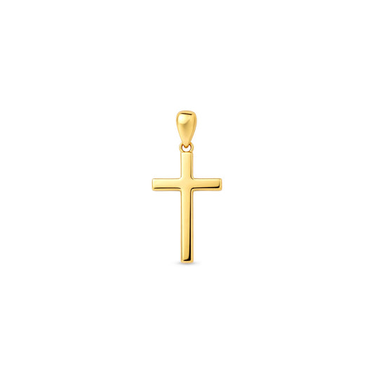 Minimal Cross Silver Pendant
