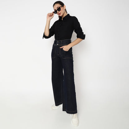 Solid Cotton Full Sleeve Casual Shirt