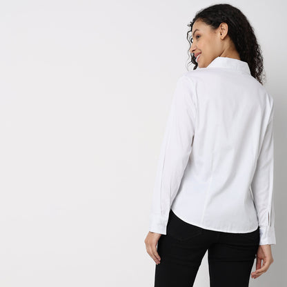 Regular Fit Solid Shirt