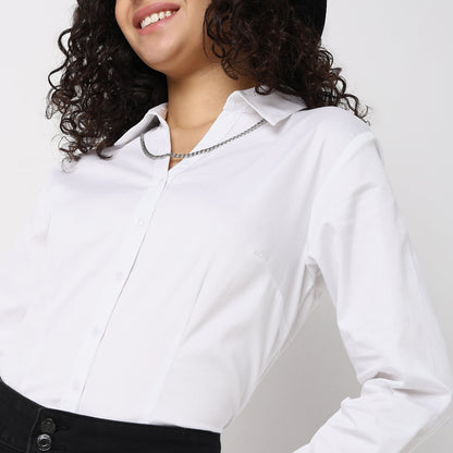 Regular Fit Solid Shirt