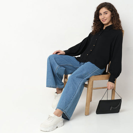 Regular Fit Solid Top