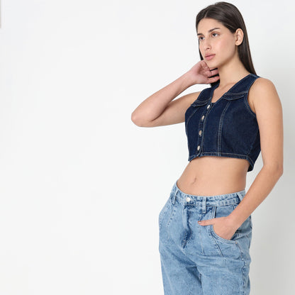 Slim Fit Solid Top