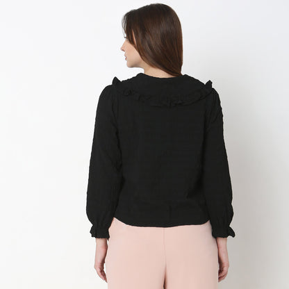 Regular Fit Solid Top
