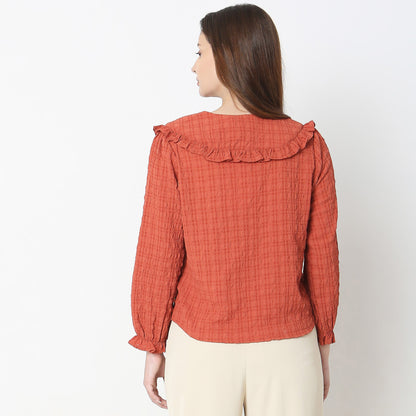 Regular Fit Solid Top