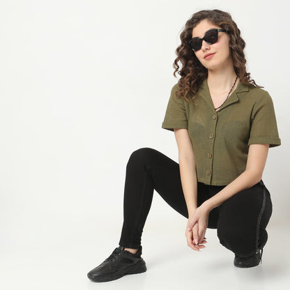 Regular Fit Lace Shirt