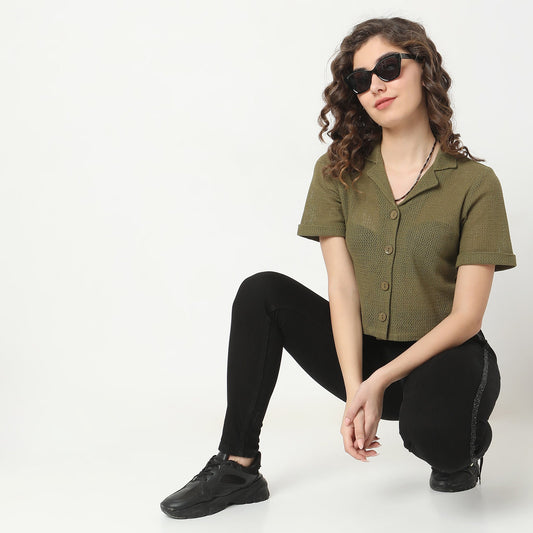 Regular Fit Lace Shirt