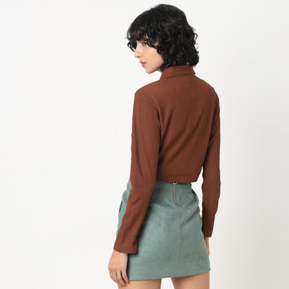 Slim Fit Solid Shirt