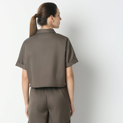 Regular Fit Solid Shirt