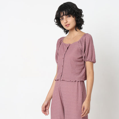 Relaxed Fit Solid Shirt