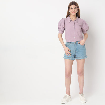Regular Fit Solid Top