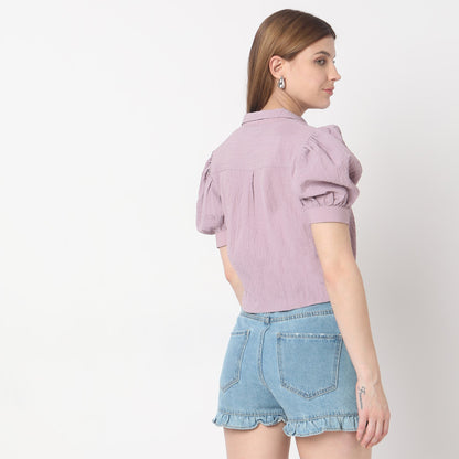 Regular Fit Solid Top