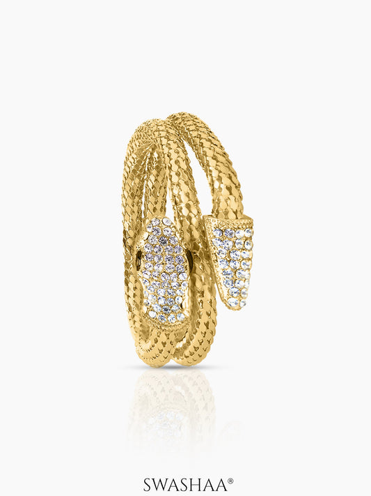 Lenka Snake Diamond 18K Gold Plated Bracelet