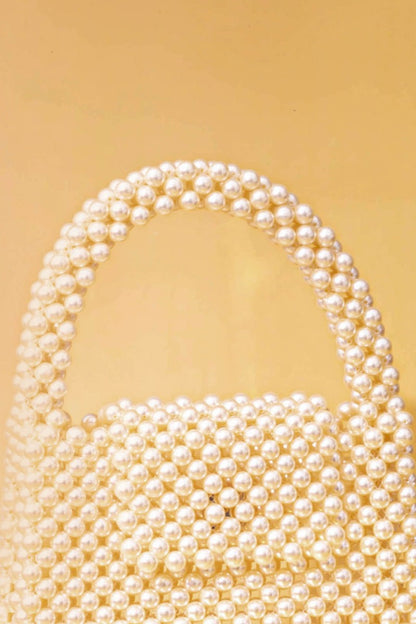 AMYRA - Lenora Pearl handbag - Off-white