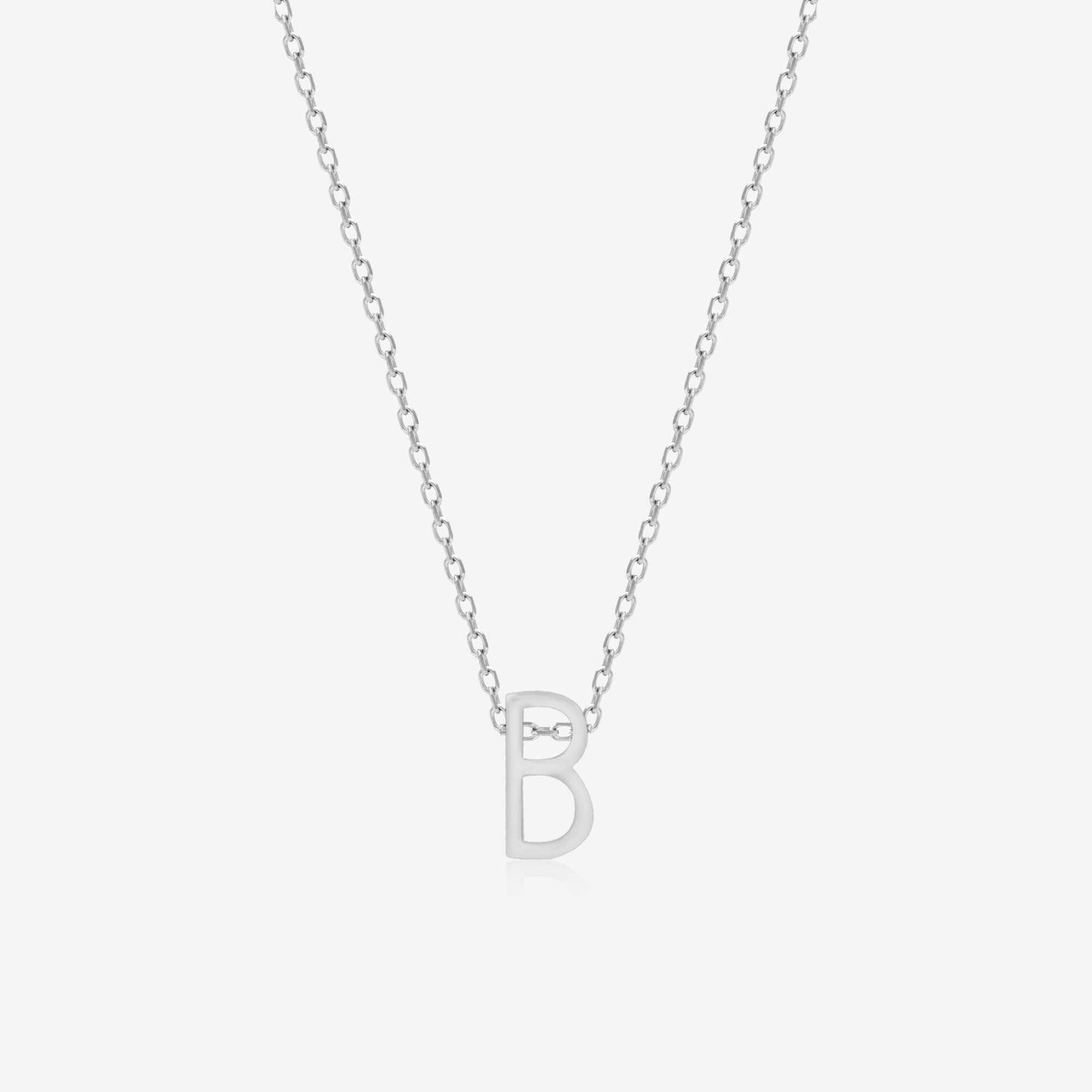 "B" Initial Necklace - Touch925