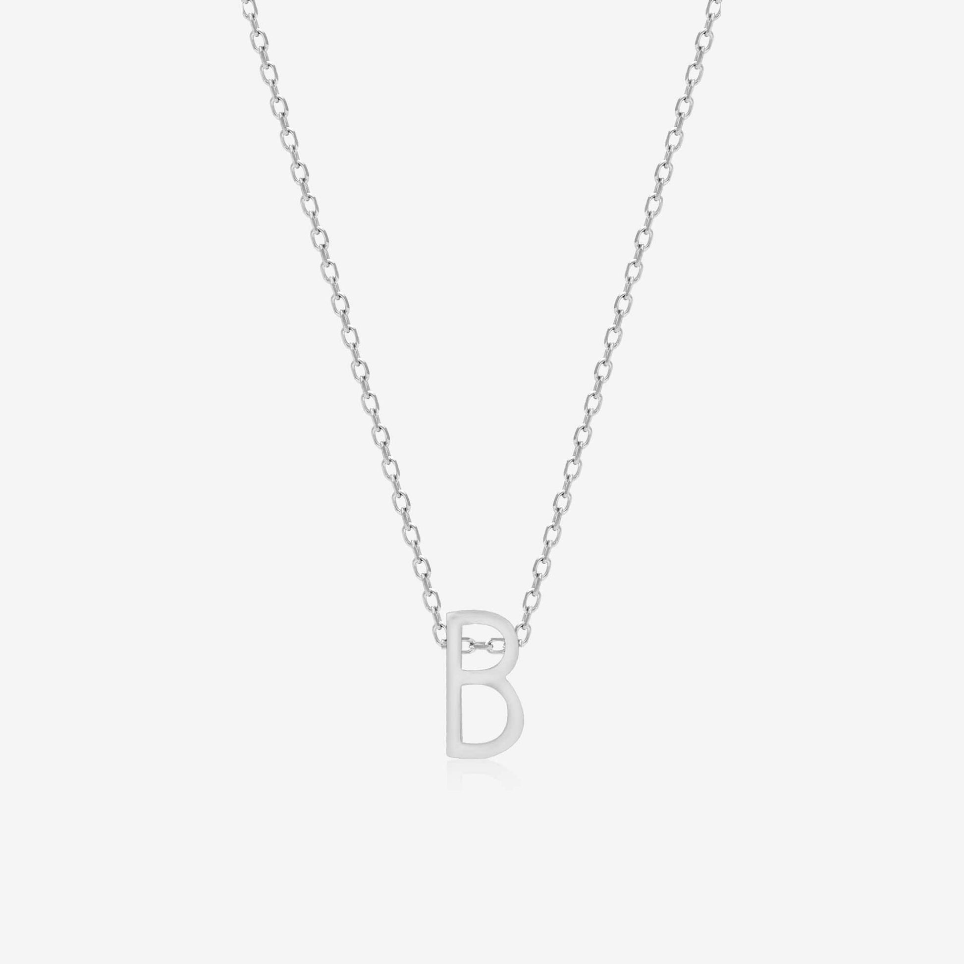 "B" Initial Necklace - Touch925