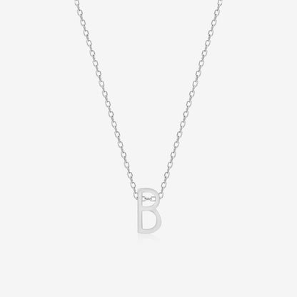 "B" Initial Necklace - Touch925