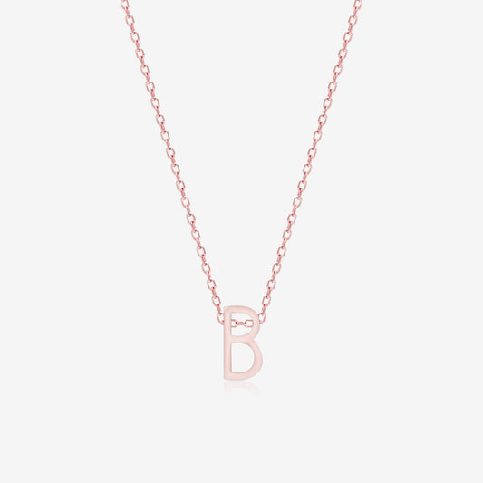 "B" Initial Necklace - Touch925