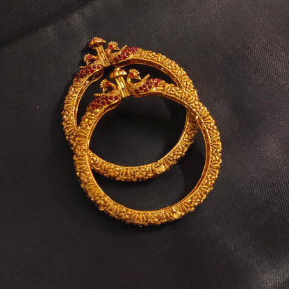 Lightweight Antique Peacock Kanknalu Bangles