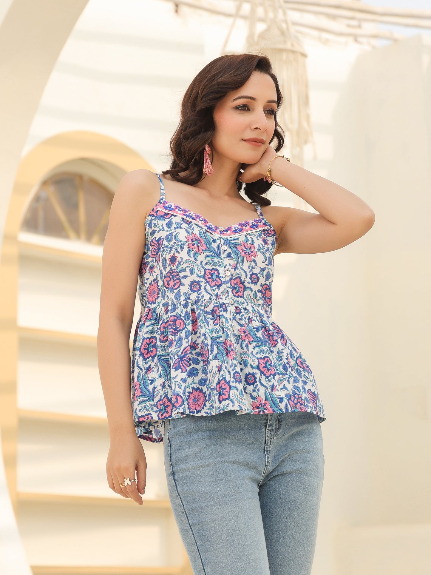 Lightweight floral top