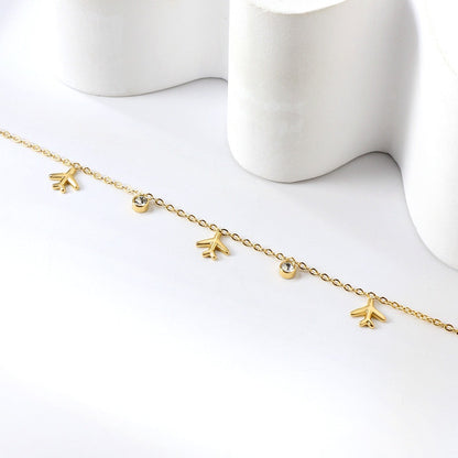Little Flyer 18K Gold Plated Children's Bracelet - Twisty Locks  - Kids and Women Hair Accessories, Fashion Clothing and Jewellery India