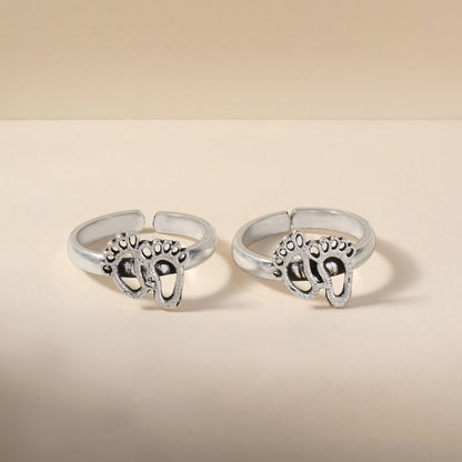 silver toe rings