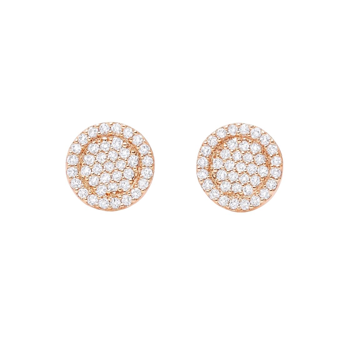 Rose Gold Plated  Stud Earrings for Women & Girls